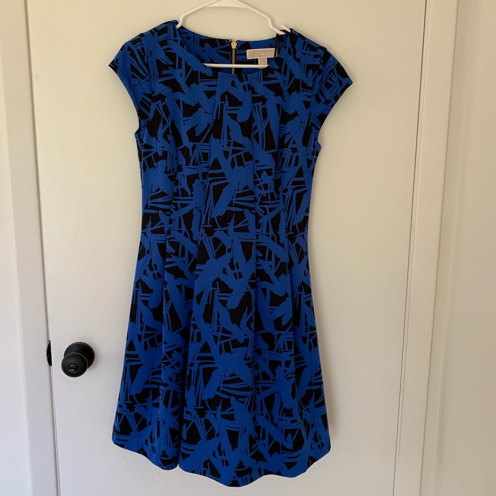 Michael Kors blue and black dress